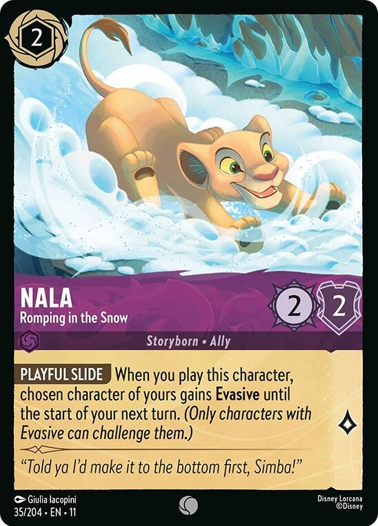 Image for Nala - Romping in the Snow (35/204) (Winterspell) - Disney Lorcana