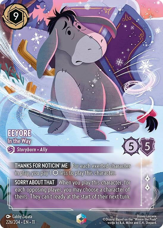 Image for Eeyore - In the Way (Enchanted) (226/204) (Winterspell) - Disney Lorcana