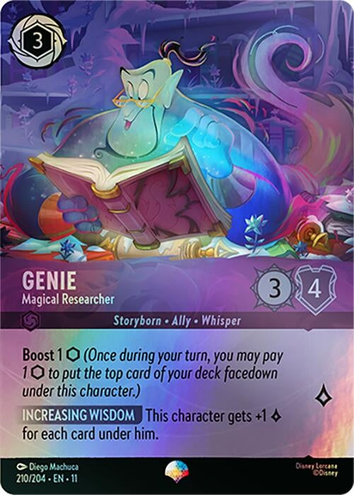 Image for Genie - Magical Researcher (Epic) (210/204) (Winterspell) - Disney Lorcana