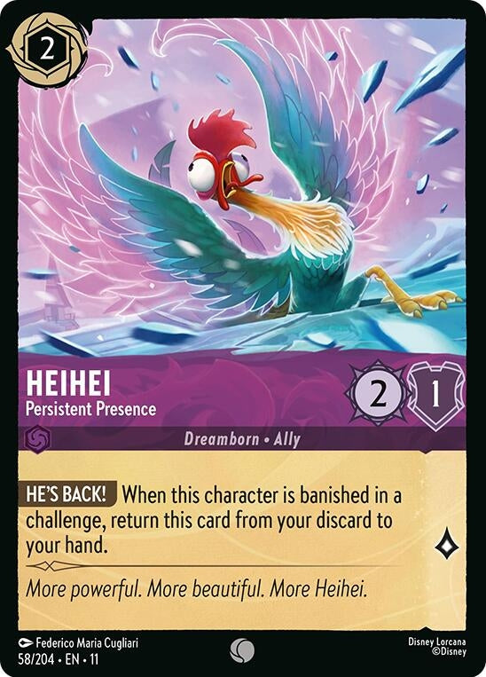 Image for HeiHei - Persistent Presence (58/204) (Winterspell) - Disney Lorcana