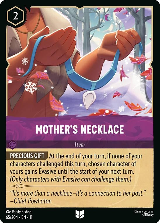 Image for Mother's Necklace (65/204) (Winterspell) - Disney Lorcana