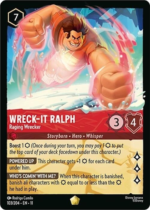 Image for Wreck-It Ralph - Raging Wrecker (103/204) (Winterspell) - Disney Lorcana