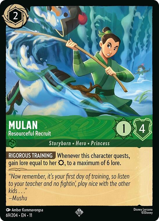 Image for Mulan - Resourceful Recruit (69/204) (Winterspell) - Disney Lorcana