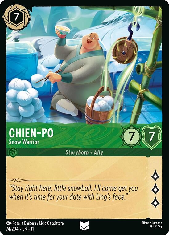 Image for Chien-Po  - Snow Warrior (74/204) (Winterspell) - Disney Lorcana