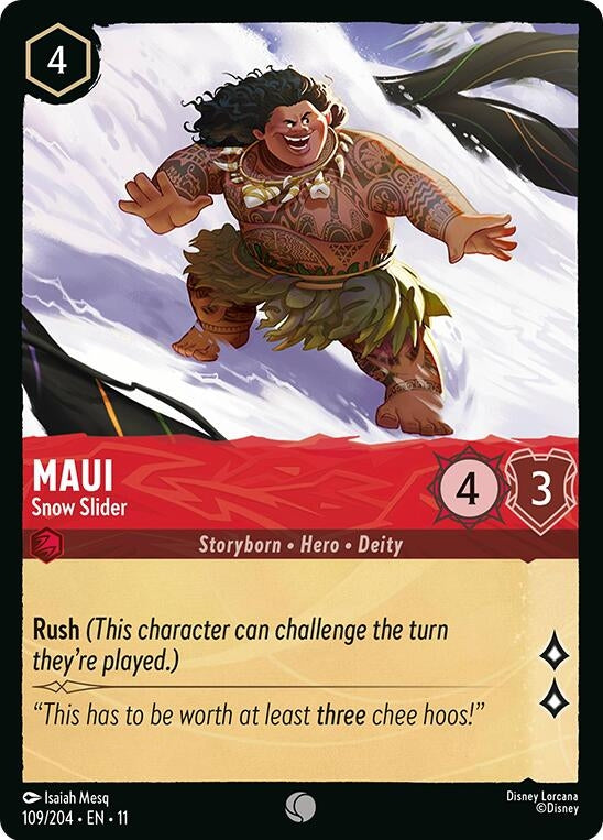 Image for Maui - Snow Slider (109/204) (Winterspell) - Disney Lorcana
