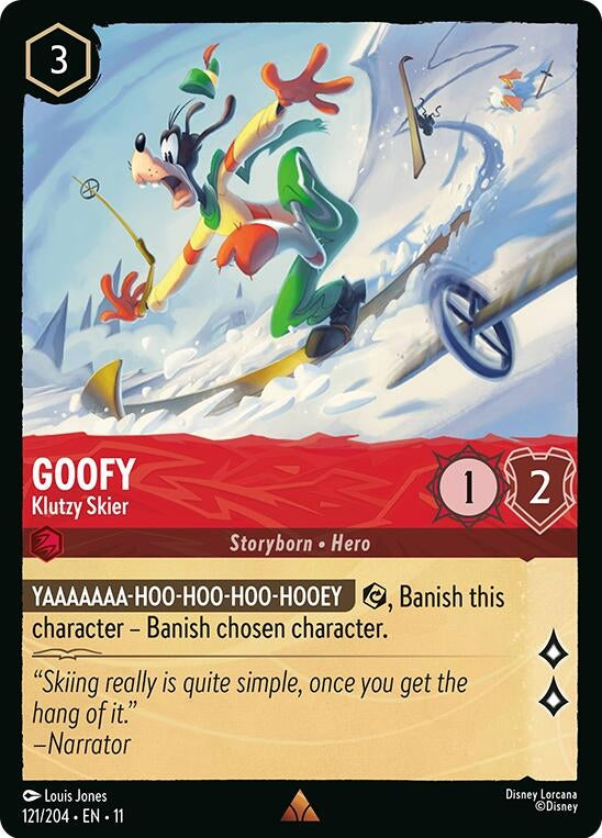 Image for Goofy - Klutzy Skier (121/204) (Winterspell) - Disney Lorcana