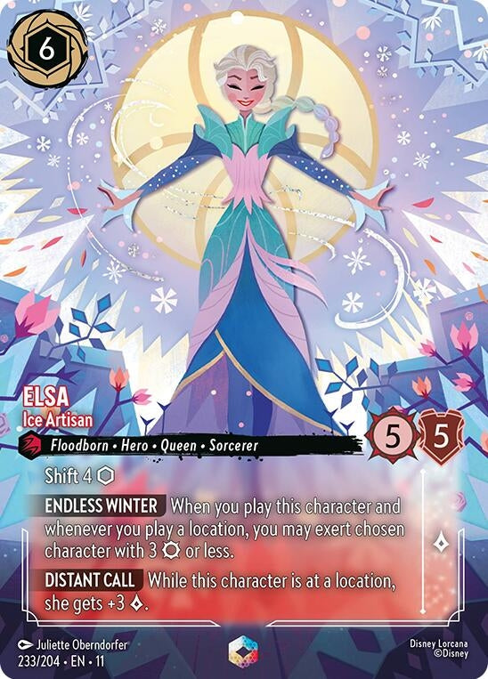 Image for Elsa - Ice Artisan (Enchanted) (233/204) (Winterspell) - Disney Lorcana