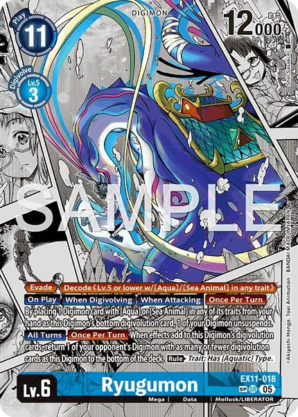 Image for Ryugumon (SP) (EX11-018 SR) (Dawn of Liberator) (EX-11) - Digimon Card Game