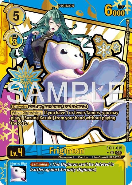 Image for Frigimon (Rare Pull) (EX11-015 U) (Dawn of Liberator) - Digimon Card Game