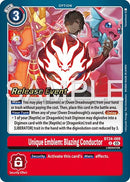 Image for Unique Emblem: Blazing Conductor (BT24-089 U) (Time Stranger Release Event Cards) (BT-24_PR) - Digimon Card Game