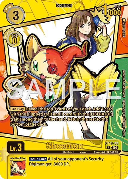Image for Shoemon (Rare Pull) (ST19-03) (Dawn of Liberator) (EX-11) - Digimon Card Game