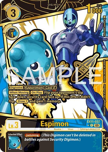 Image for Espimon (Rare Pull) (EX11-037 C) (Dawn of Liberator) (EX-11) - Digimon Card Game