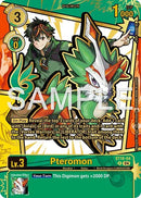 Image for Pteromon (Rare Pull) (ST18-04 R) (Dawn of Liberator) - Digimon Card Game
