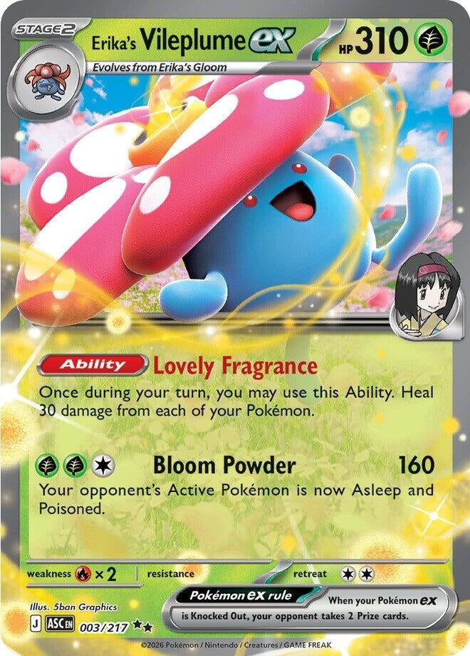 Image for Erika's Vileplume ex (003/217) (ME: Ascended Heroes) - Pokemon