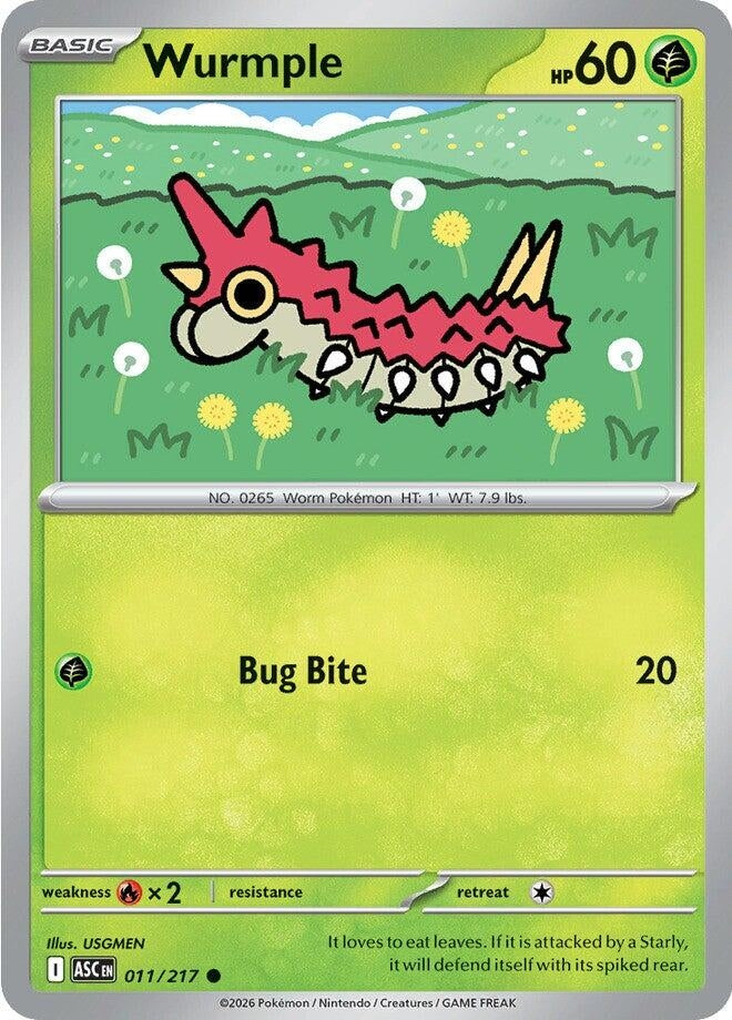 Image for Wurmple (011/217) (ME: Ascended Heroes) - Pokemon