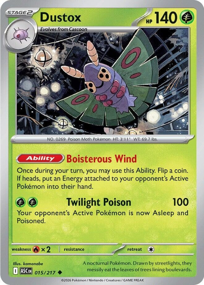 Image for Dustox (015/217) (ME: Ascended Heroes) - Pokemon