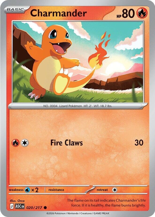 Image for Charmander (020/217) (ME: Ascended Heroes) - Pokemon