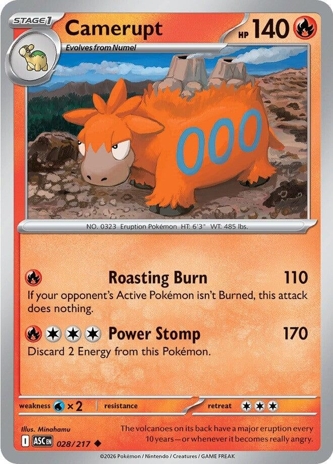 Image for Camerupt (028/217) (ME: Ascended Heroes) - Pokemon