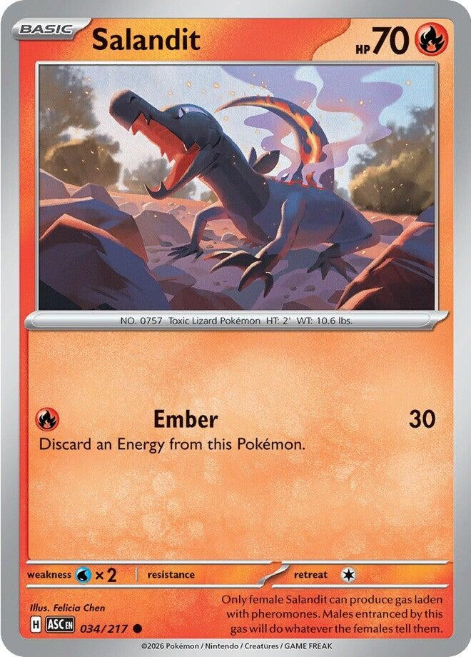 Image for Salandit (034/217) (ME: Ascended Heroes) - Pokemon