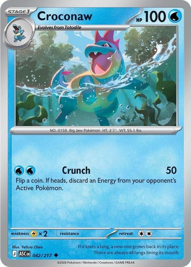 Image for Croconaw (042/217) (ME: Ascended Heroes) - Pokemon