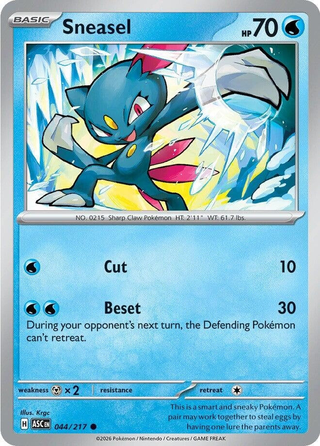 Image for Sneasel (044/217) (ME: Ascended Heroes) - Pokemon