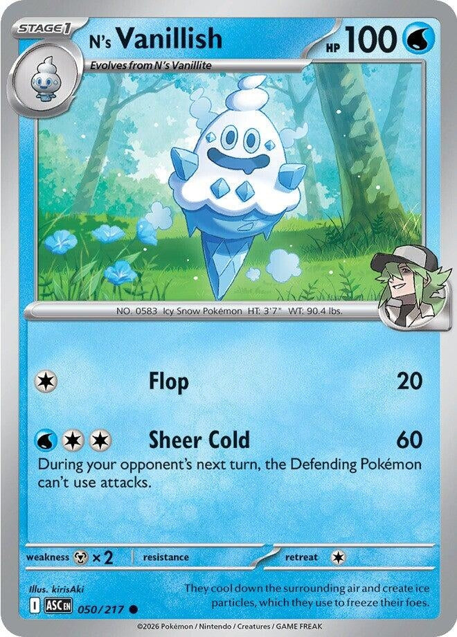 Image for N's Vanillish (050/217) (ME: Ascended Heroes) - Pokemon