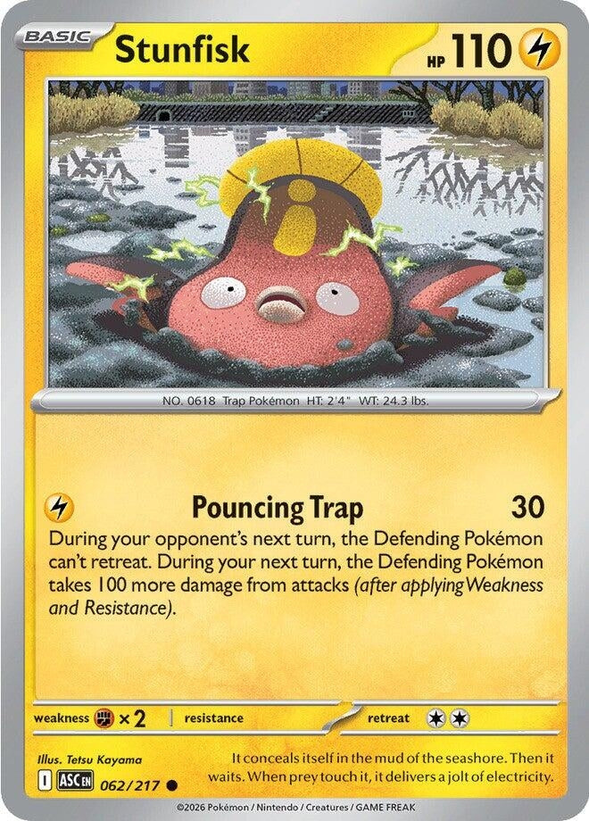 Image for Stunfisk (062/217) (ME: Ascended Heroes) - Pokemon