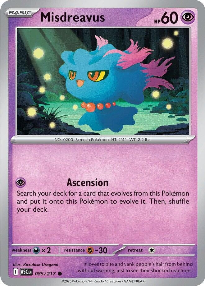 Image for Misdreavus (085/217) (ME: Ascended Heroes) - Pokemon