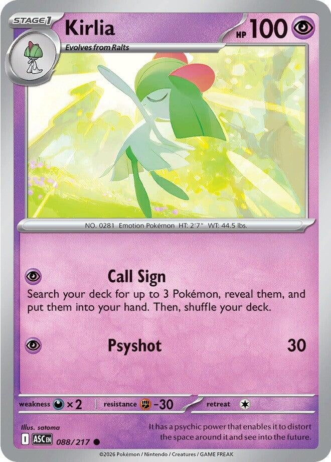 Image for Kirlia (088/217) (ME: Ascended Heroes) - Pokemon