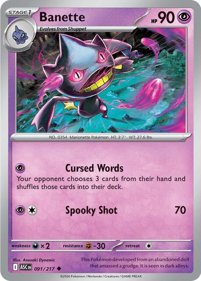 Image for Banette (091/217) (ME: Ascended Heroes) - Pokemon