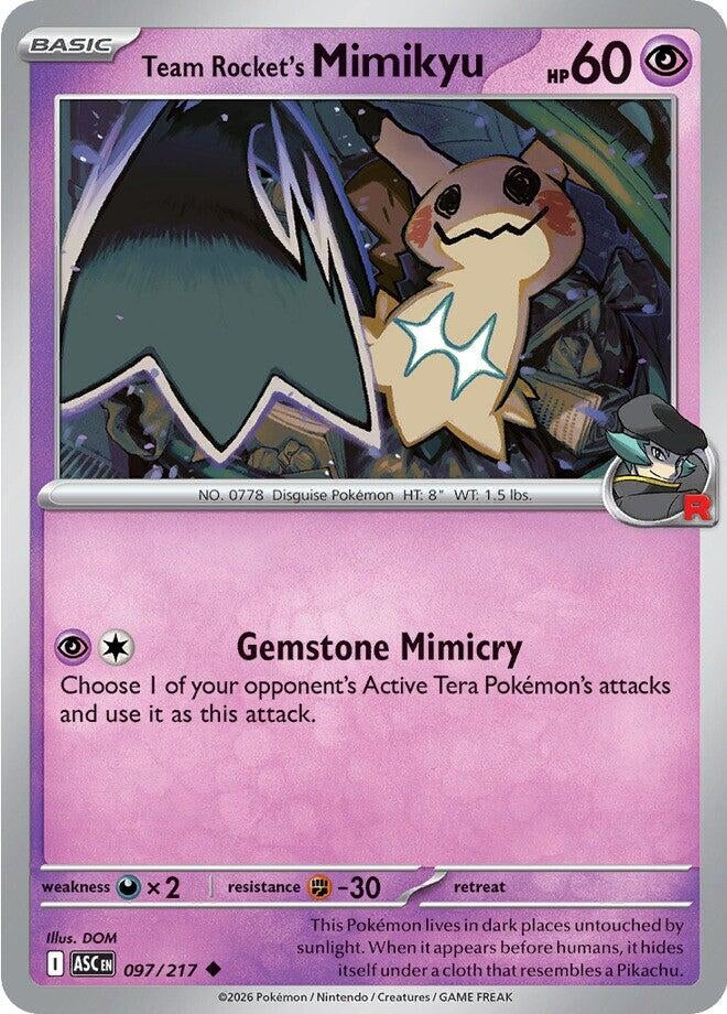 Image for Team Rocket's Mimikyu (097/217) (ME: Ascended Heroes) - Pokemon