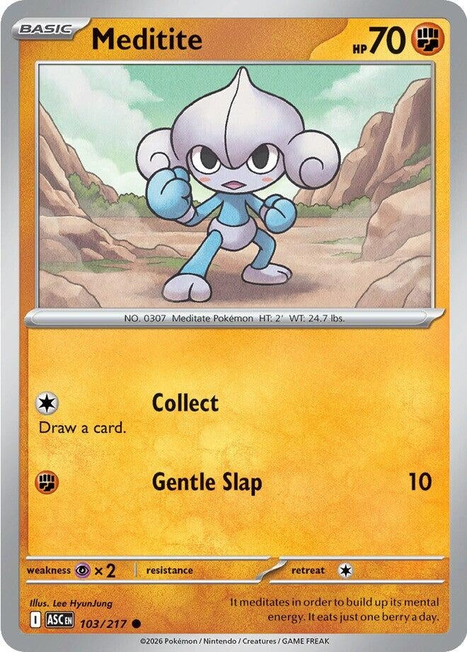 Image for Meditite (103/217) (ME: Ascended Heroes) - Pokemon