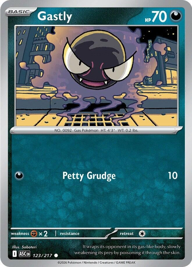 Image for Gastly (123/217) (ME: Ascended Heroes) - Pokemon