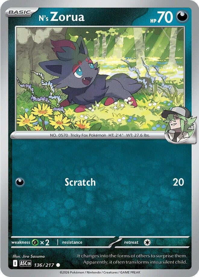 Image for N's Zorua (136/217) (ME: Ascended Heroes) - Pokemon
