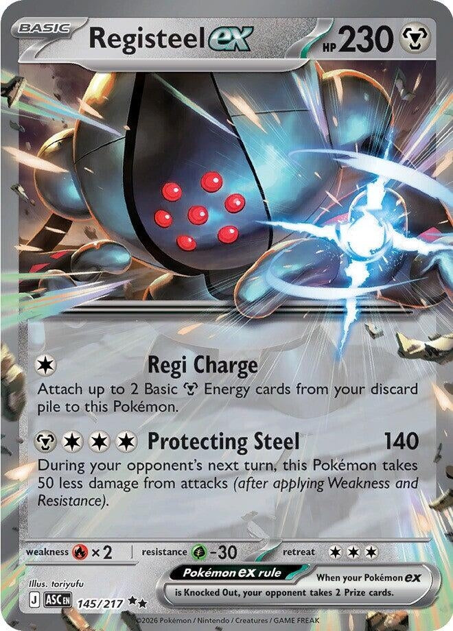 Image for Registeel ex (145/217) (ME: Ascended Heroes) - Pokemon