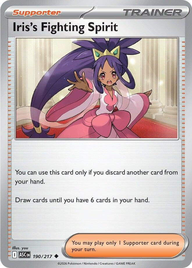 Image for Iris's Fighting Spirit (190/217) (ME: Ascended Heroes) - Pokemon