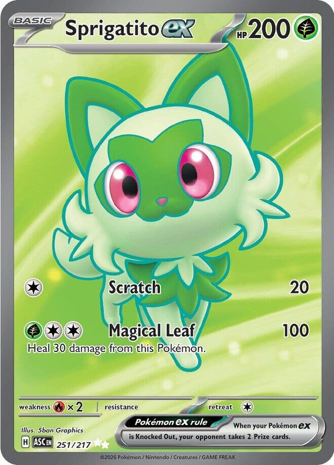 Image for Sprigatito ex (251/217) (ME: Ascended Heroes) - Pokemon