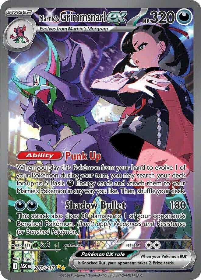 Image for Marnie's Grimmsnarl ex (287/217) (ME: Ascended Heroes) - Pokemon
