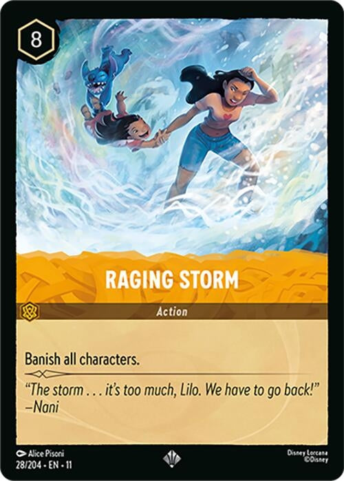 Image for Raging Storm (28/204) (Winterspell) - Disney Lorcana