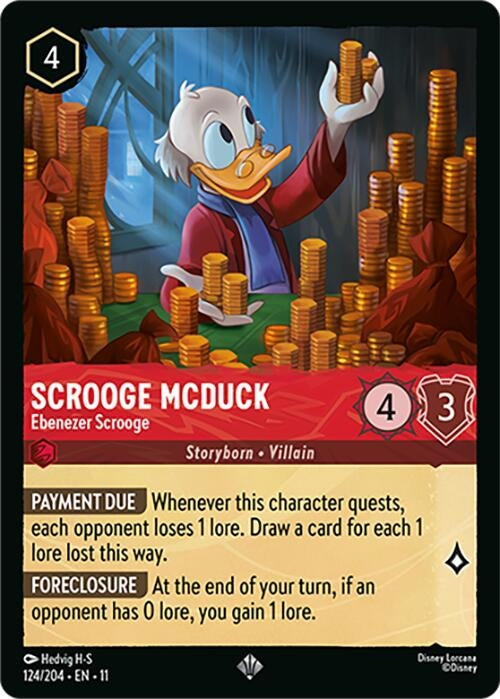 Image for Scrooge McDuck - Ebenezer Scrooge (124/204) (Winterspell) - Disney Lorcana