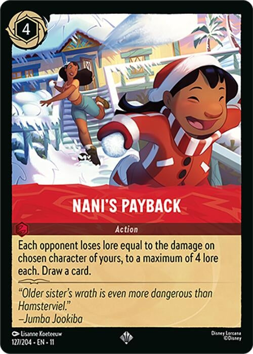 Image for Nani's Payback (127/204) (Winterspell) - Disney Lorcana