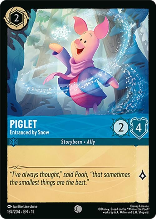 Image for Piglet - Entranced by Snow (139/204) (Winterspell) - Disney Lorcana
