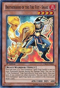 Brotherhood of the Fire Fist Snake (CBLZ-EN026) [CBLZ]