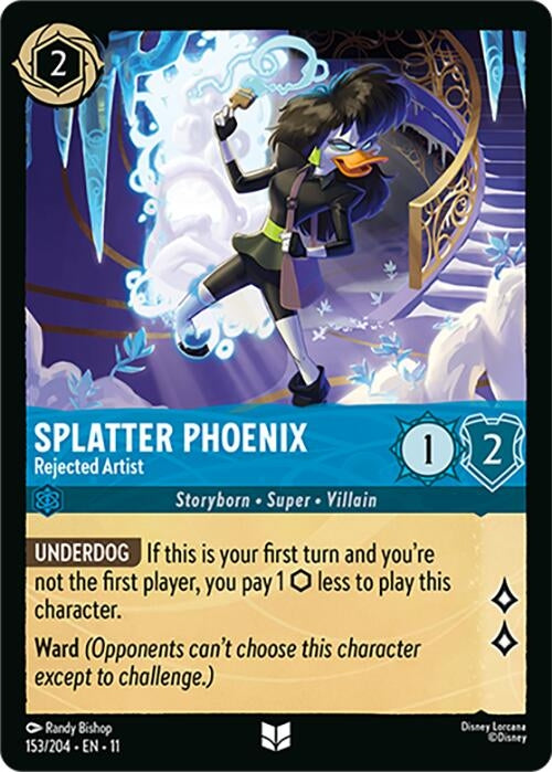 Image for Splatter Phoenix - Rejected Artist (153/204) (Winterspell) - Disney Lorcana