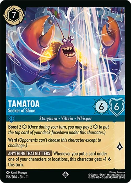 Image for Tamatoa - Seeker of Shine (156/204) (Winterspell) - Disney Lorcana
