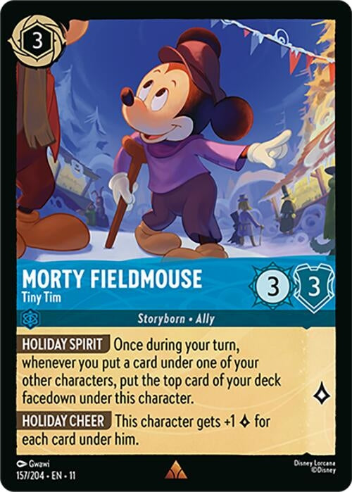 Image for Morty Fieldmouse - Tiny Tim (157/204) (Winterspell) - Disney Lorcana