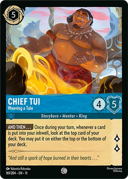 Image for Chief Tui - Weaving a Tale (161/204) (Winterspell) - Disney Lorcana