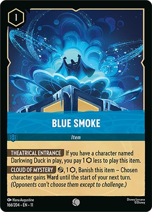 Image for Blue Smoke (166/204) (Winterspell) - Disney Lorcana