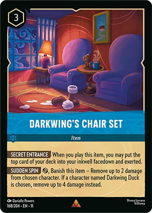 Image for Darkwing's Chair Set (168/204) (Winterspell) - Disney Lorcana