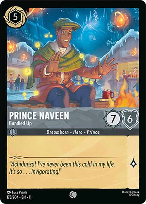 Image for Prince Naveen - Bundled Up (173/204) (Winterspell) - Disney Lorcana